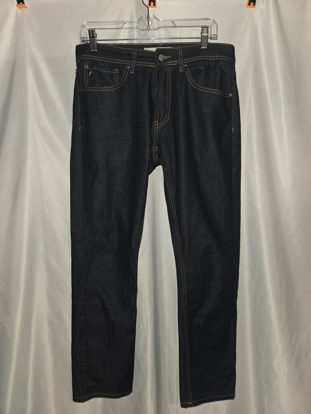 Tailor Vintage Men's 32x32 Dark Indigo Straight Jeans (LOC-135)